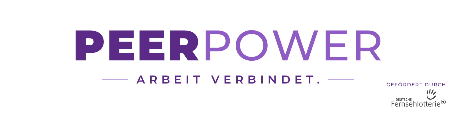 Banner PeerPower mit Förderlogo