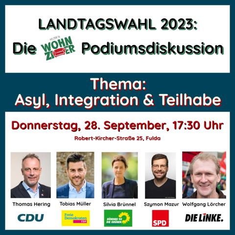 Landtagswahl 2023: Die Wohnzimmer-Podiumsdiskussion