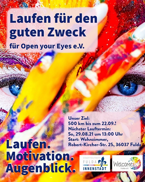 Spendenlauf für OPEN YOUR EYES e.V.
