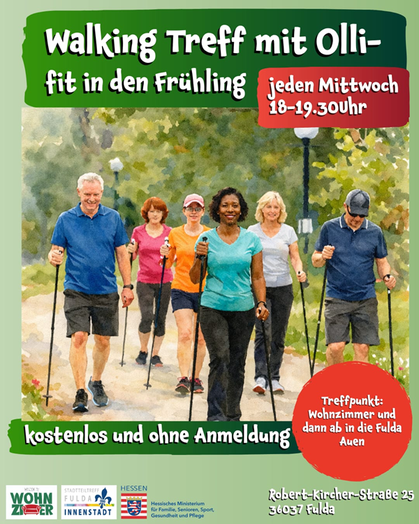 Walken in den Fulda Auen