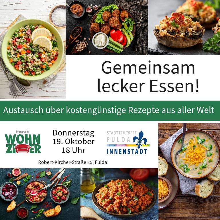 Gemeinsam lecker essen - Austausch über kostengünstige Rezepte aus aller Welt