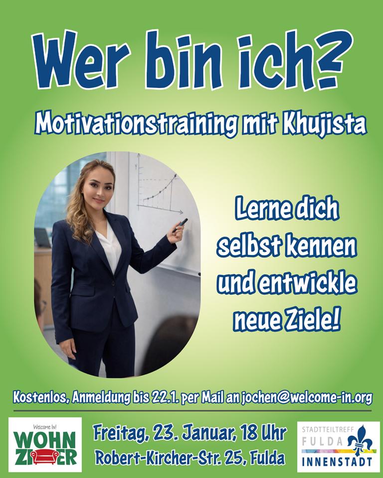 Wer bin ich? Motivationstraining mit Khujista