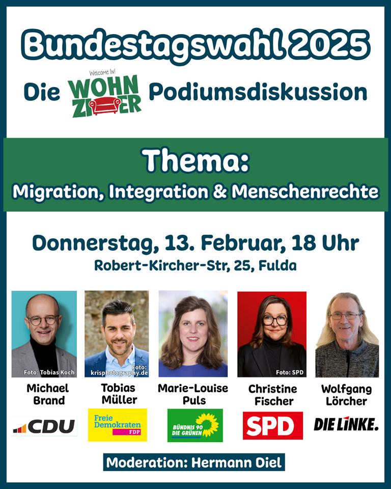 Podiumsdiskussion zur Bundestagswahl 2025