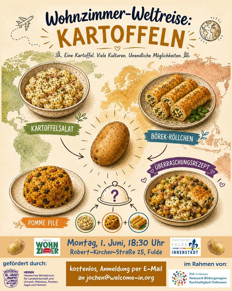 Wohnzimmer Weltreise: Kartoffeln