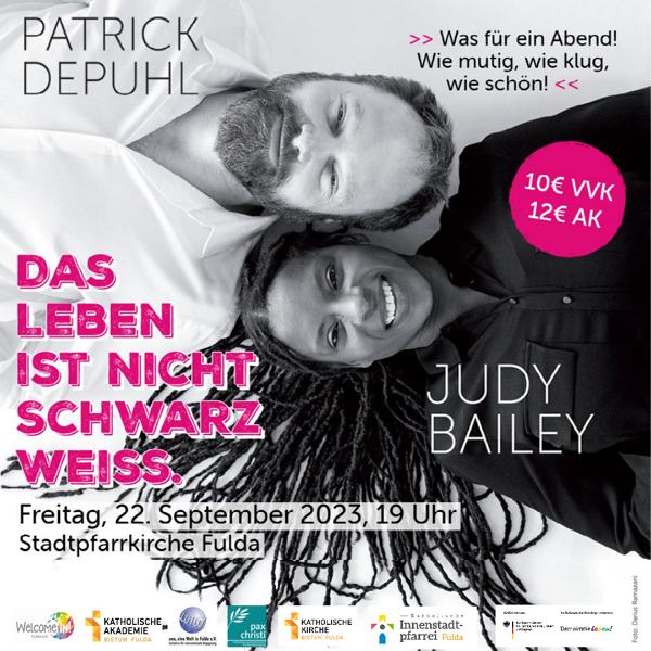 Das Leben ist nicht schwarz-weiß. Konzertlesung mit Judy Bailey und Patrick Depuhl