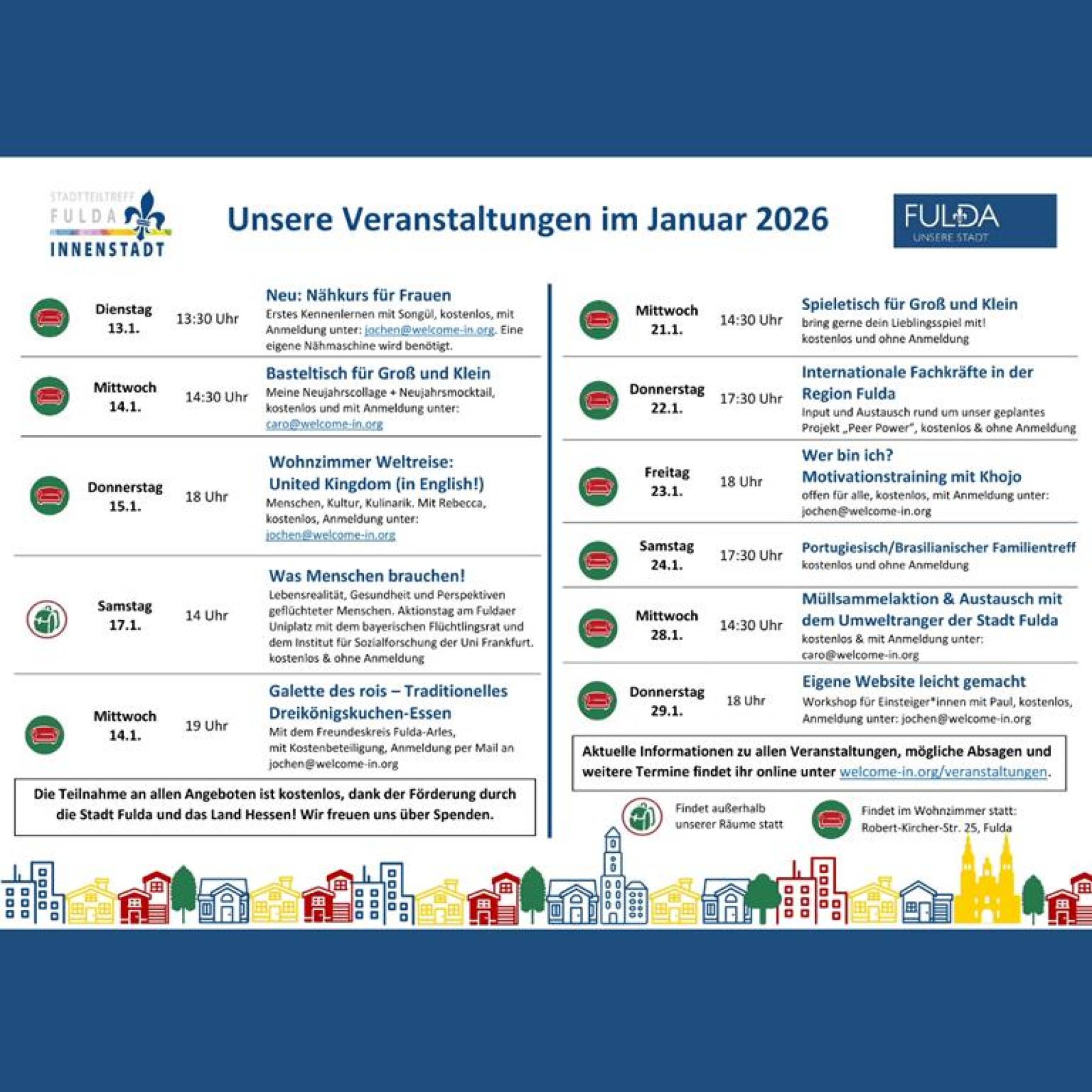 Unser Programm im Januar ist da