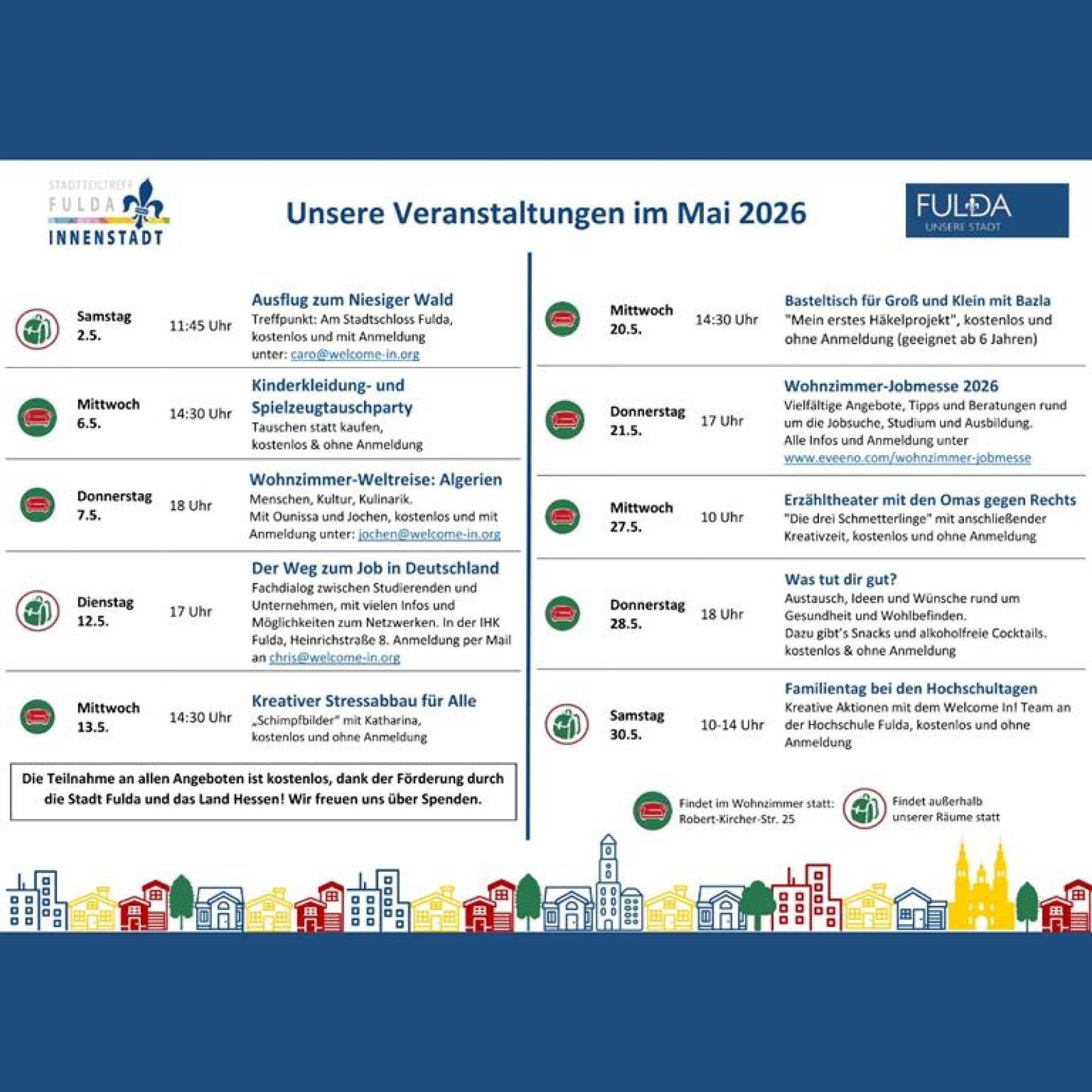 Unser Programm im Mai hat es in sich!