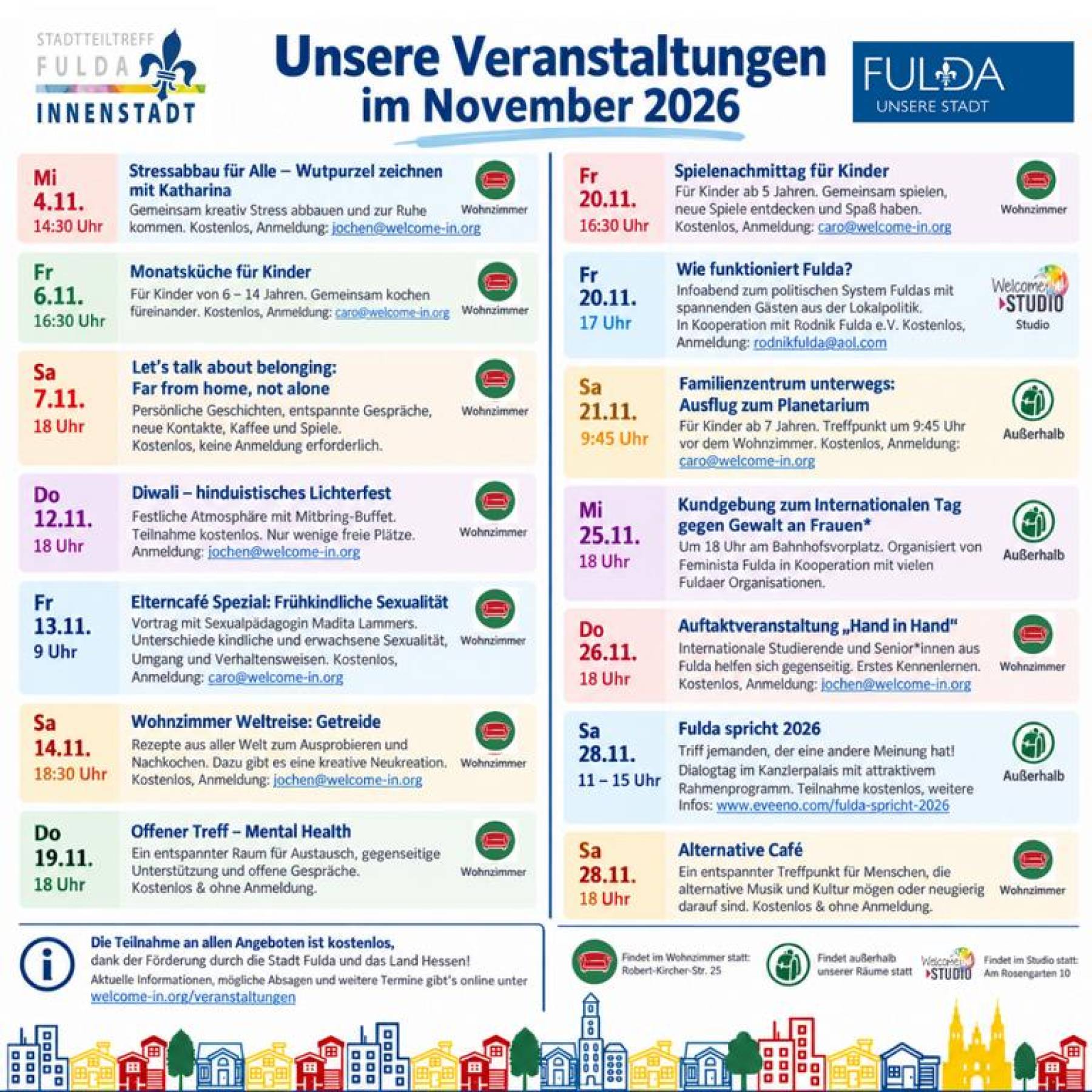 Unser Programm im November hat es in sich!