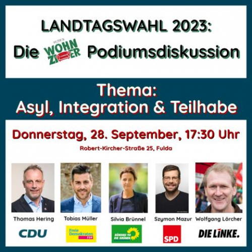 Landtagswahl 2023: Die Wohnzimmer-Podiumsdiskussion