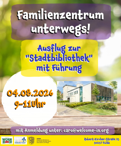 Familienzentrum unterwegs! - Ausflug in die Stadtbibliothek mit Führung
