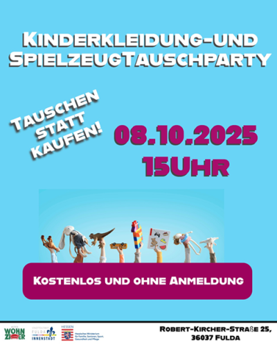 Kinderkleidung-und Spielzeugtauschparty