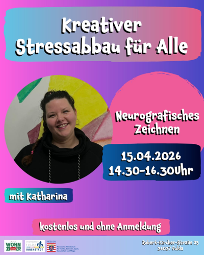 Kreativer Stressabbau für Alle mit Katharina- Neurografisches Zeichnen