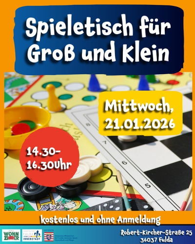 Spieletisch für Groß und Klein