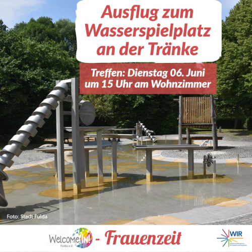 Ausflug zum Wasserspielplatz an der Tränke