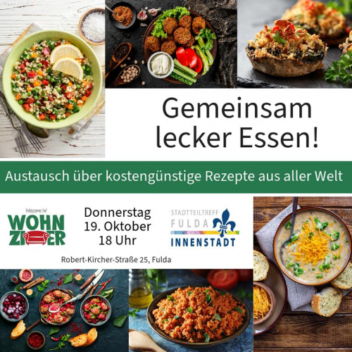 Gemeinsam lecker essen - Austausch über kostengünstige Rezepte aus aller Welt