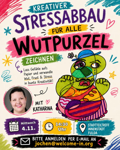 Stressabbau für Alle - Wutpurzel zeichnen