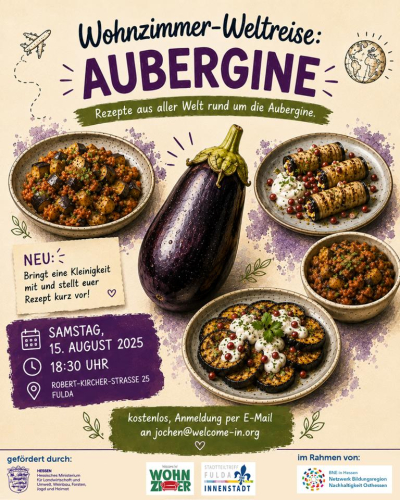 Wohnzimmer-Weltreise: Aubergine