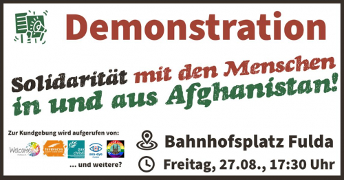 Demo: Solidarität mit den Menschen in und aus Afghanistan