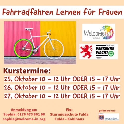 Fahrradfahren Lernen für Frauen