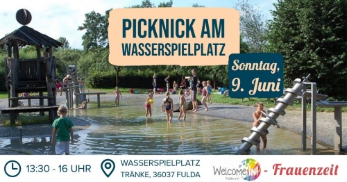 Frauenpicknick am Wasserspielplatz